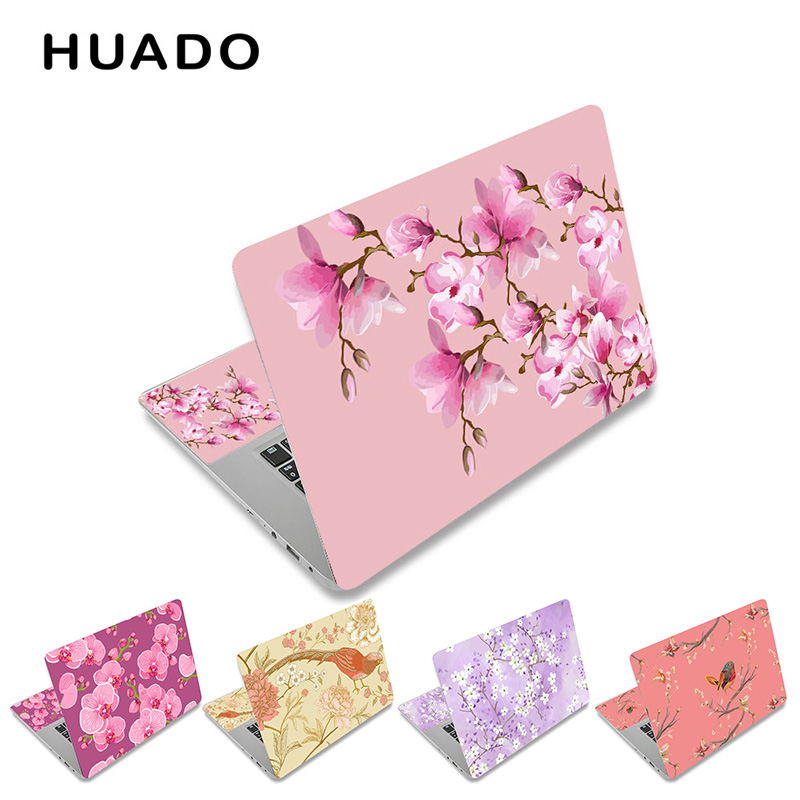 Flower Vinyl Notebook Skin 13.3 14 15 15.6 Waterproof Laptop Surface Cover