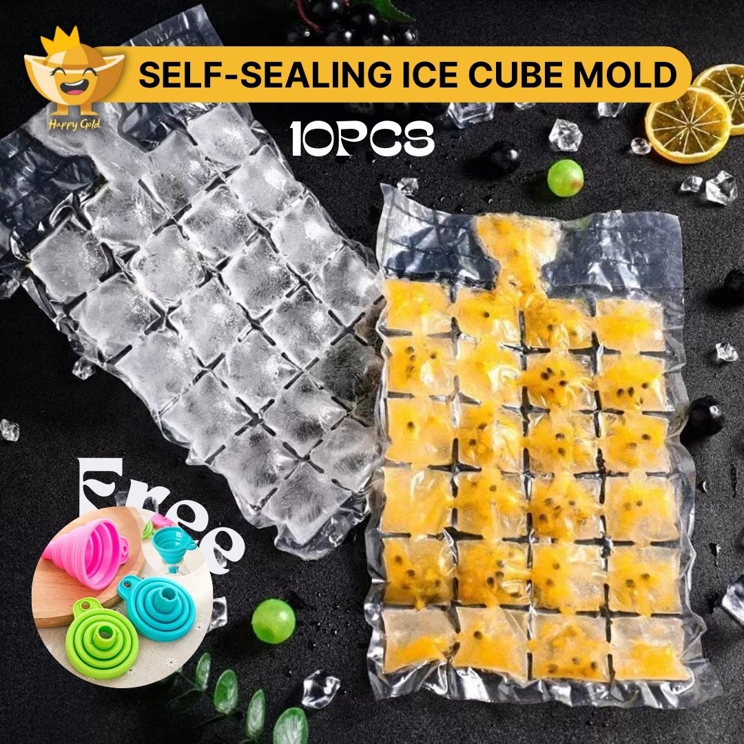 10pcs/pack Ice Cube Mold Disposable Self-Sealing Ice Cube Bags Transparent  Faster Freezing Ice-making Mold Bag Kitchen Gadgets - AliExpress