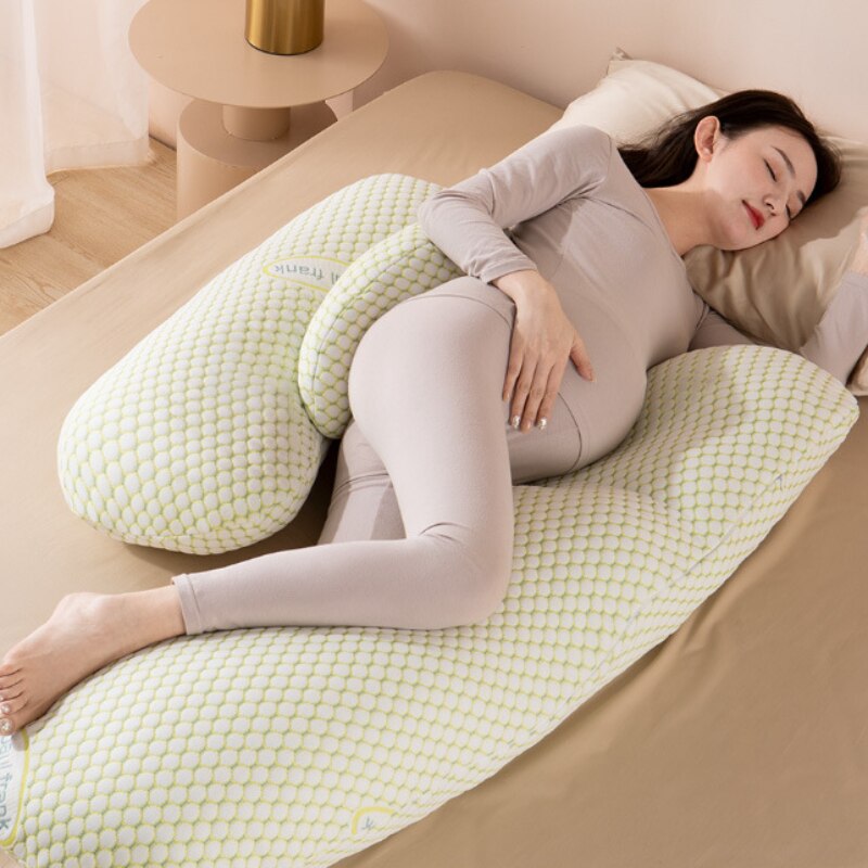 Gối phụ nữ mang thai 180x110x80cm Bảo vệ eo ngủ bụng mùa hè khi mang thai