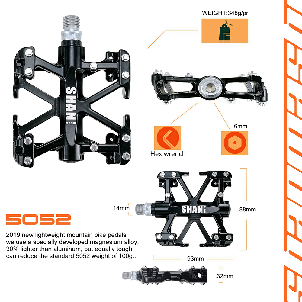 ได้รับUltralightแบริ่งแป้นถีบจักรยาน5052แมกนีเซียมอะลูมิเนียมแป้นเหยียบอัลลอยคันเหยียบจักรยานเสือภูเขาแป้นถีบจักรยานLightแป้นถีบจักรยานน้ำหนักตีนเหยียบแบบกว้าง,จักรยานเสือภูเขา,จักรยานถนนBMX