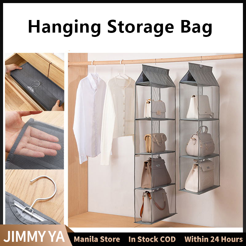 Handbag Storage Racks Detachable 4-layer Storage Bags Hanging Space Saving Organizer for Living Room Bedroom 