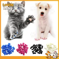 Colorful Soft Non-Toxic Pet Cat Claw Covers Paws Nail Caps Protective High Quality Kitten Nail Covers Pet Accessories