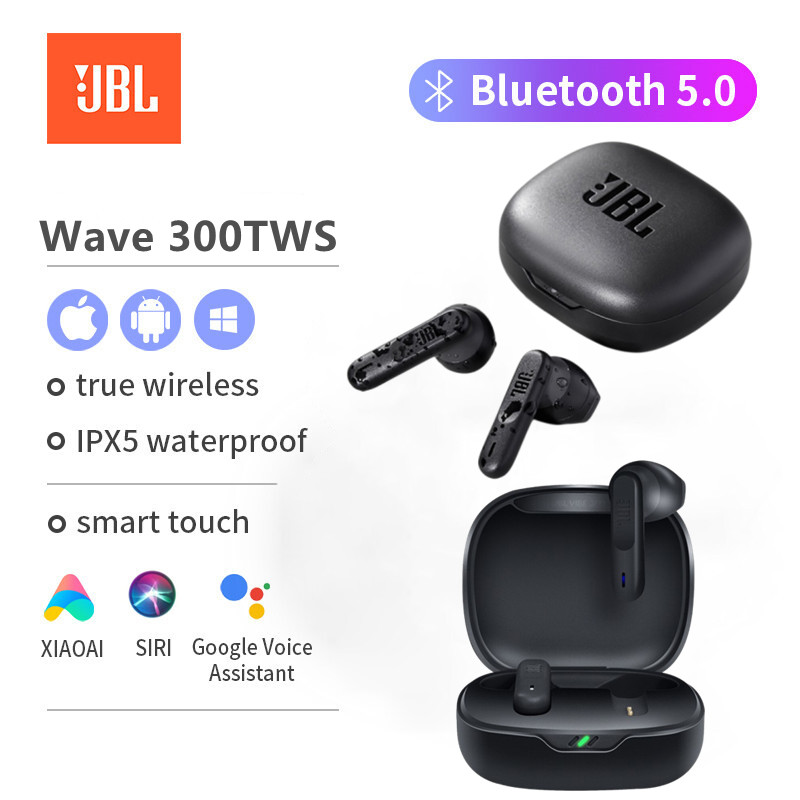 JBL Wave 300TWS True Wireless In-Ear Bluetooth Headphones Waterproof with  Mic