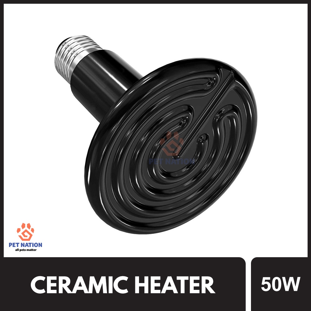 Ceramic Heater 50W or Heating Pad Tortoise Heater Reptile Ceramic Emitter Heater  Heat Mat | Lazada PH