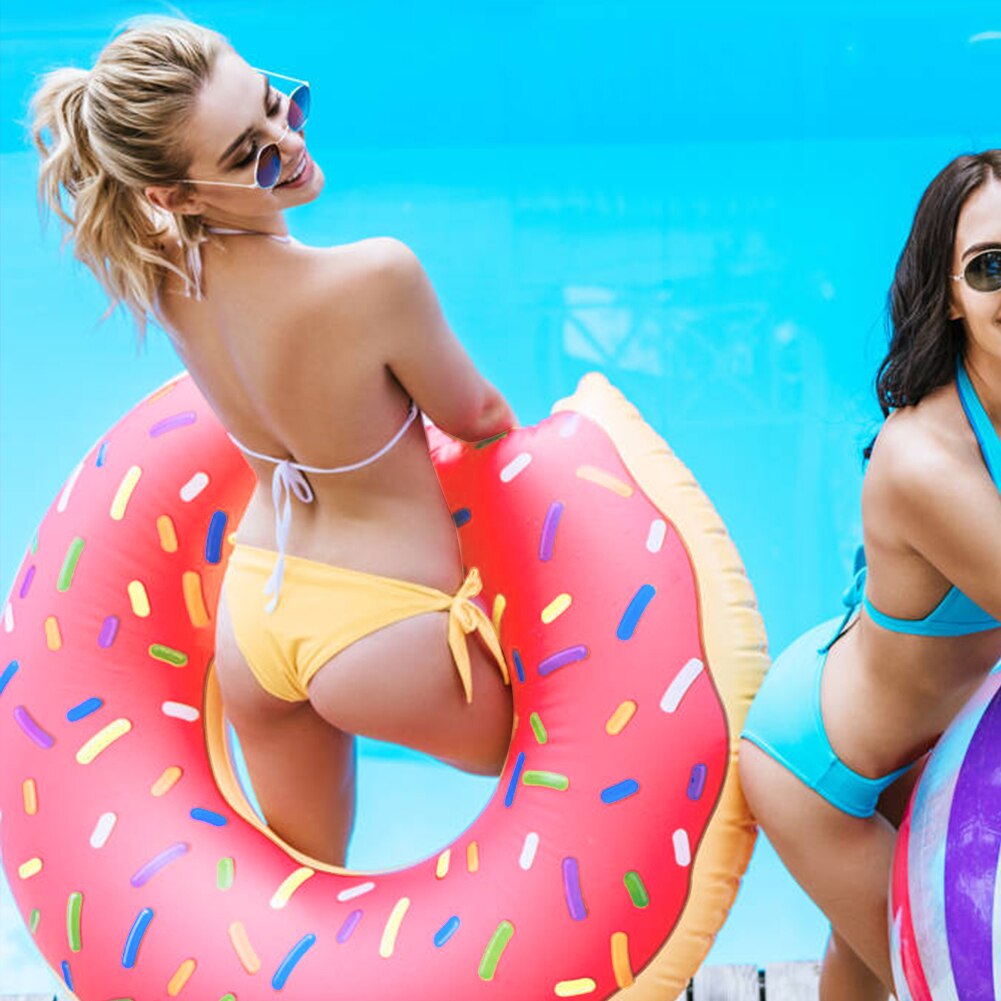 Donut Inflatable Swimming Ring Donut Pool Float for Adult Kids Swimming