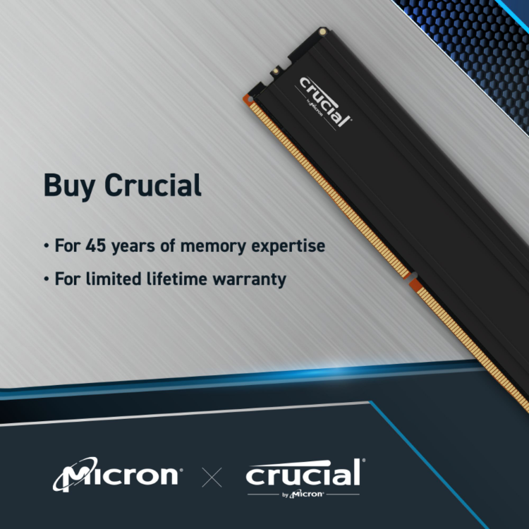Crucial Pro 32GB Kit (2x16GB) DDR5-5600 UDIMM - CP2K16G56C46U5
