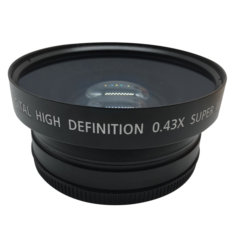 NEWYI 72MM 0.43X Professional HD Super Wide Angle Lens Wide Angle Lens