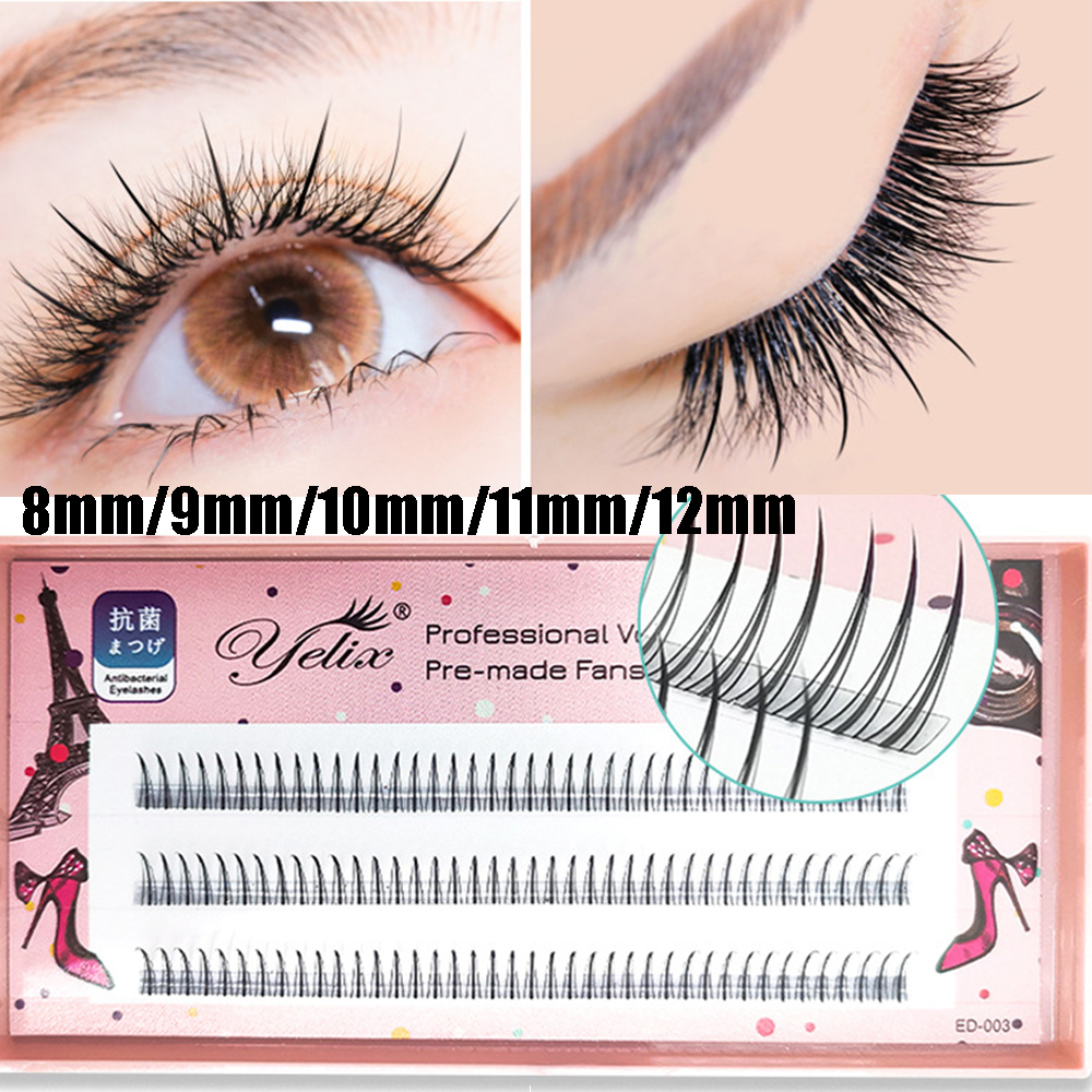 WEANBU7 Faux Mink C Curl Premade Natural Cluster ปริมาณขนตาปลอม Eyelashes Extension ขนตาต่อติดขนตา