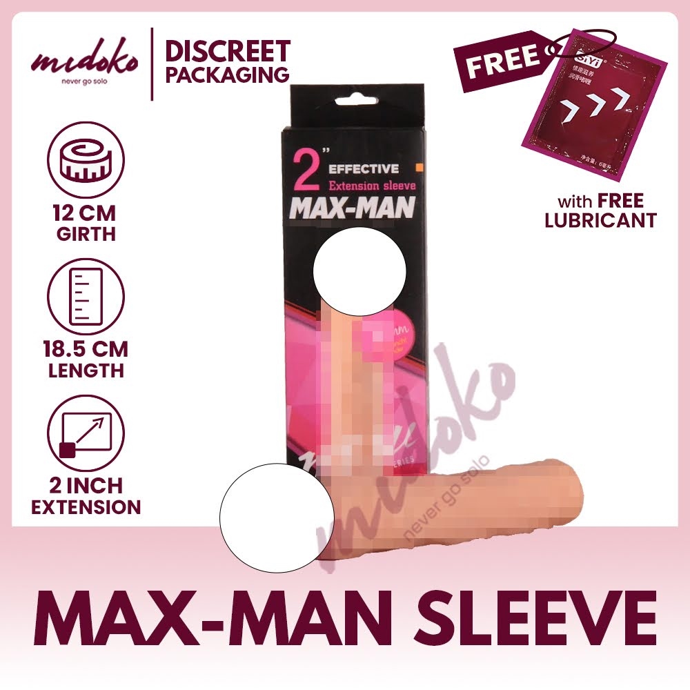 Midoko YEAIN Max-Man 2 Inch Penis Extender Sleeve for Men Sex Toys | Lazada  PH