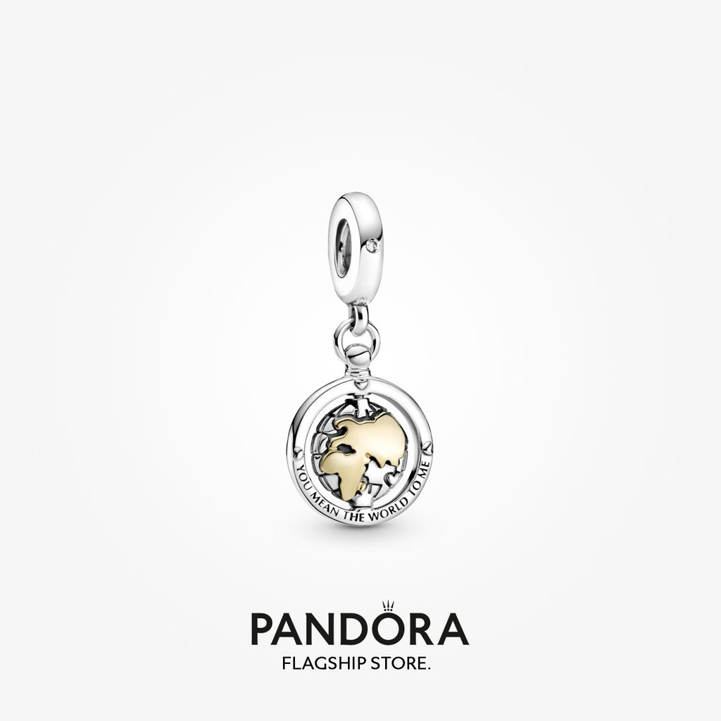 2023 New Original Pandoras Spinning World Dangle Charm Women Fashion Jewellery