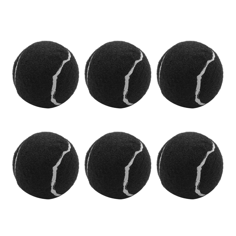 6Pcs Pack Tennis Balls Wear-Resistant Elastic Training Balls 66mm Ladies