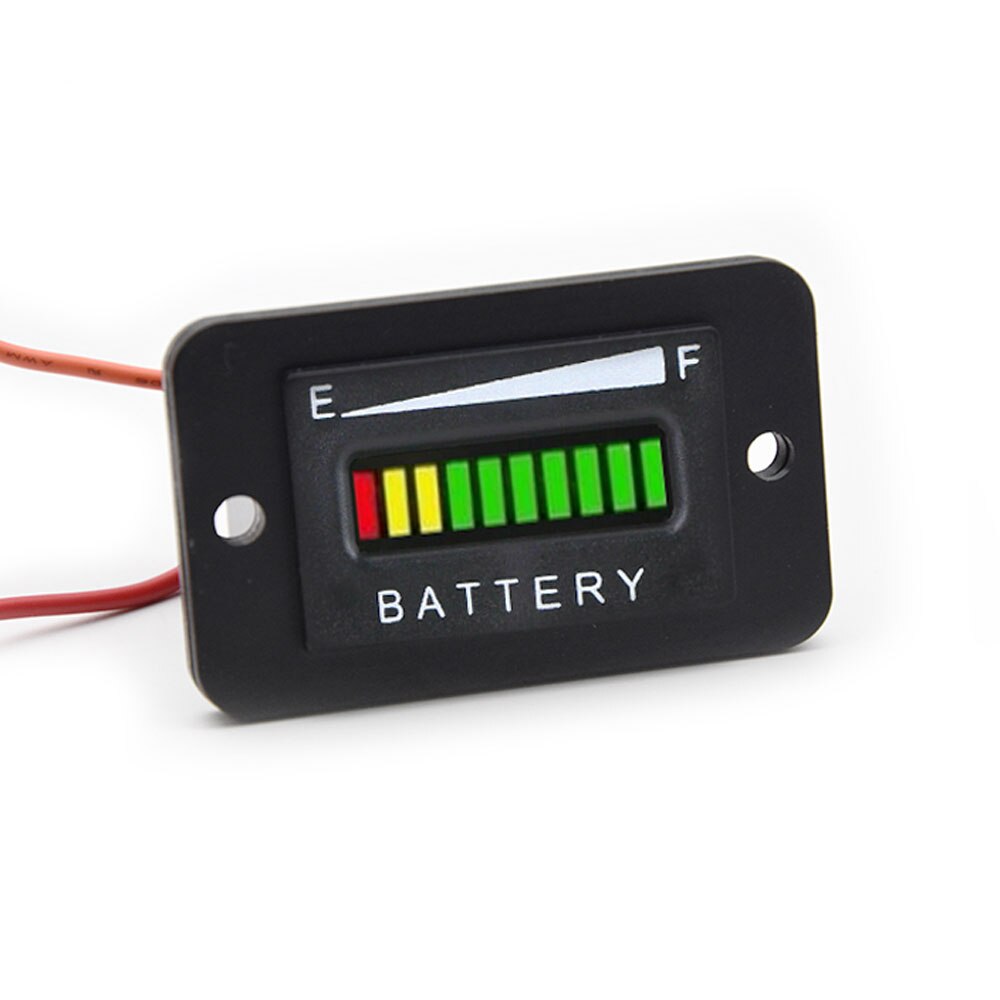 ZZOOI Battery Capacity Indicator 12V 24V 36V E~F Li-ion Lead acid Battery Tester with LCD Temperature Voltmeter Volt Tester Detector