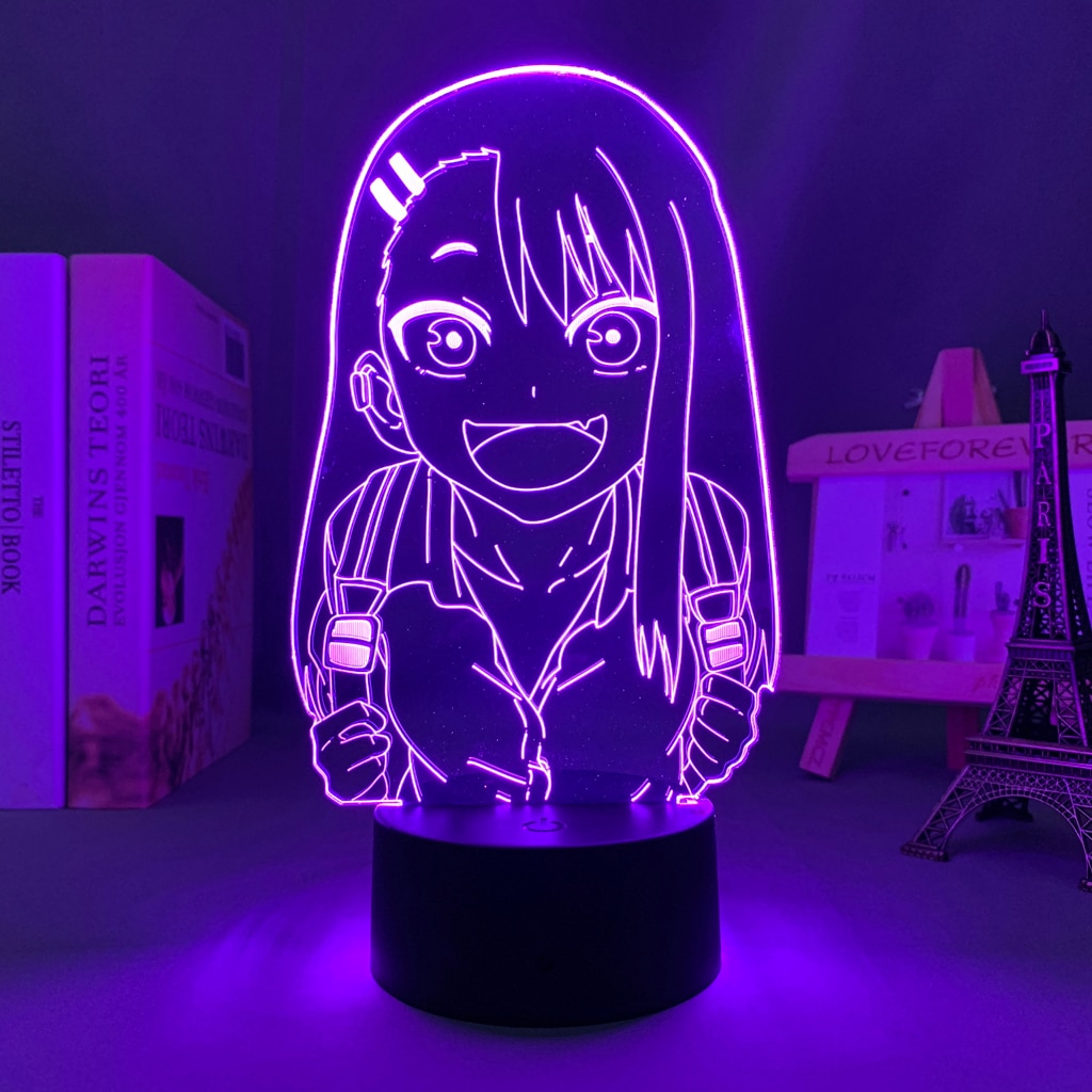 Hot K Manga 3d Lamp Don t Toy with Me Miss Nagatoro for Room Decor RGB