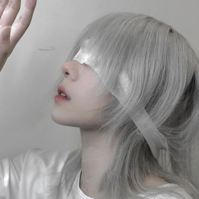 Tóc Giả Đuôi Sói Tóc Ngắn Đầu Đen Lưới Màu Đỏ Cho Nam Tóc Giả Biểu Diễn Unisex Nhật Bản Bộ Tóc Giảm Tuổi Tự Sướng Học Sinh Chất Lượng Cao Bền