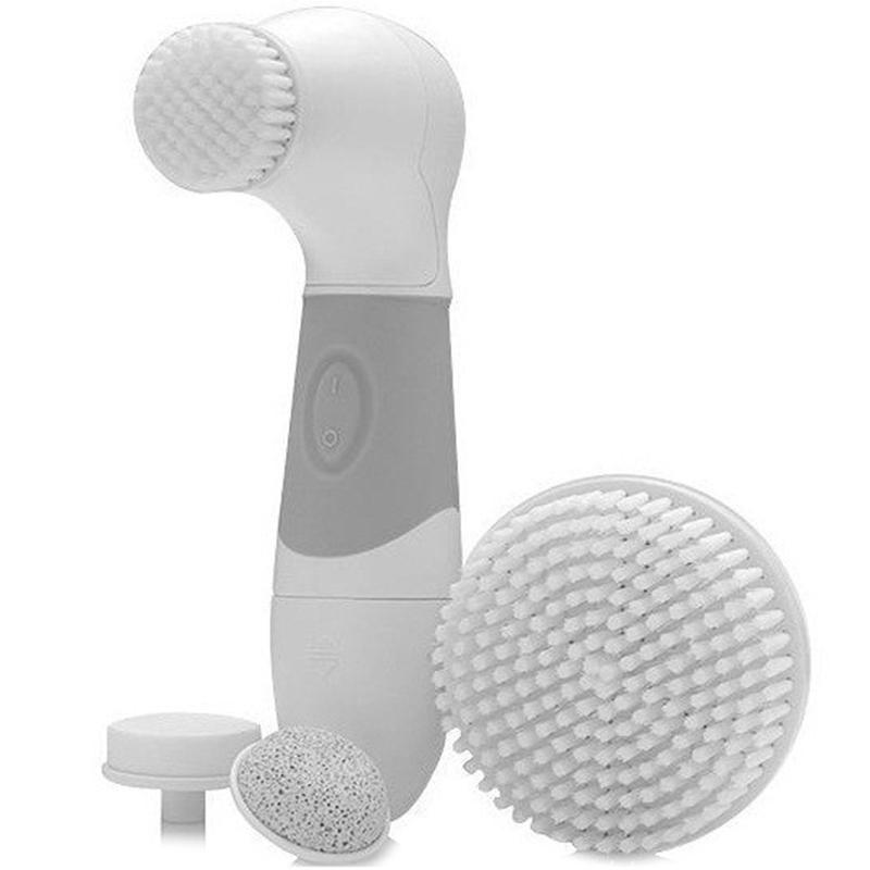 แปรงสีฟันไฟฟ้า ช่วยดูแลสุขภาพช่องปาก สุโขทัย Exfoliating Brush for Body   Bath Spa Massager Kit with 4 Attachments Electric Rotating Shower Back Scrubber Cordless & Waterproof