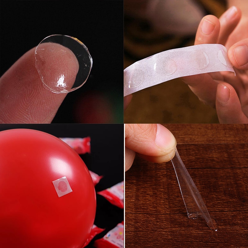 Balloon Glue Point 250Pcs Dot Glue Clear Removable Adhesive Dots
