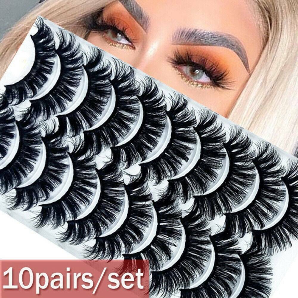 SOUMNS SPORTS Woman Eye Makeup Tools Multilayered Effect Handmade Lash Extension False Eyelashes 3D Mink Hair Full Volume Thick