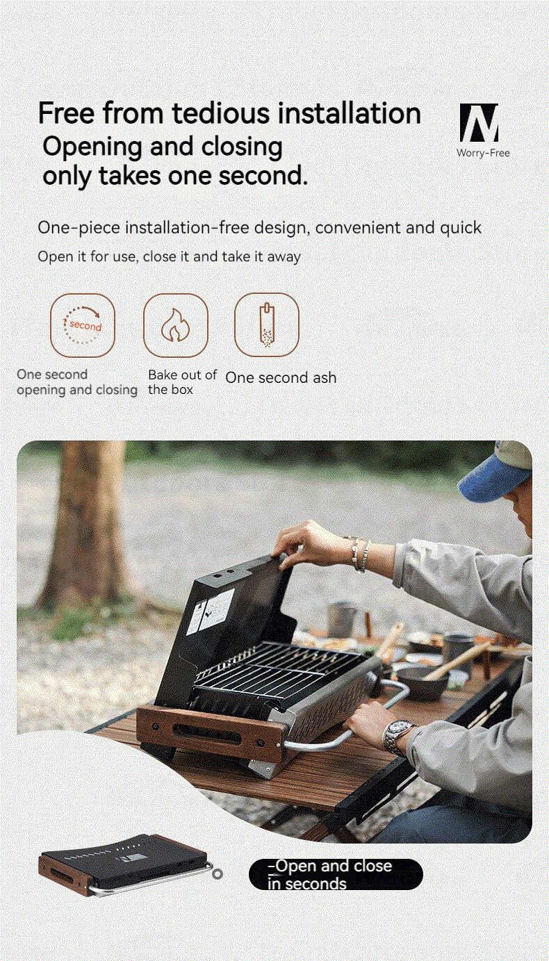Naturehike x N Series Tabletop Portable Charcoal Camping Naturehike x N Series Tabletop Portable Charcoal Camping