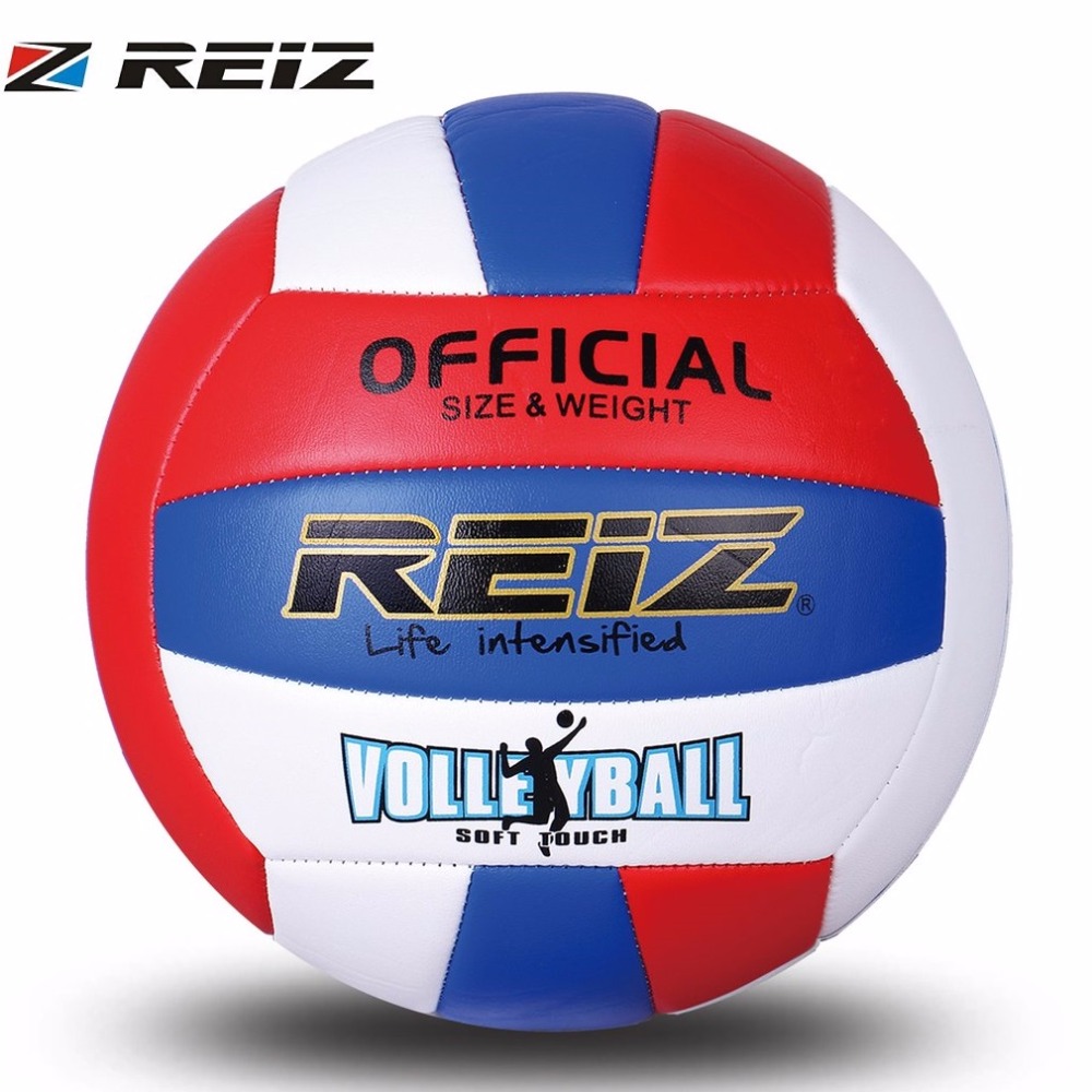 REIZ Professional Soft ลูกวอลเลย์บอลหนังพียู Ball การฝึกอบรมการแข่งขันลูกบอลแข่งขันมาตรฐานสากล Beach แฮนด์บอลในร่ม