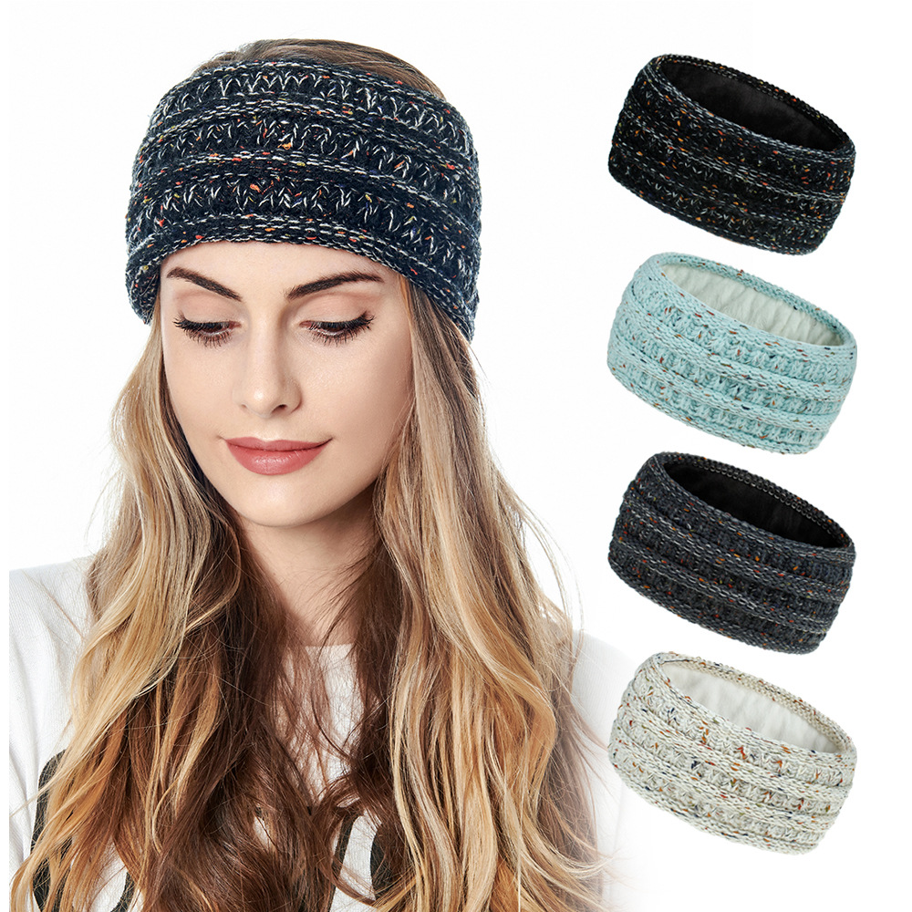 SIKONG Winter Stretch Soft Hair Accessories Headbands for Women Ear Warmers Knitted Headband Ear Muffs Head Bands