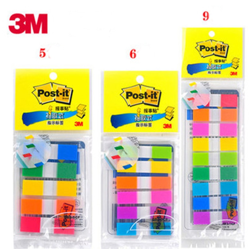 3M Removable indicator label 683-9CF/6CF/5CF color pagination label memo pad sticky notes 3M post-it sample price