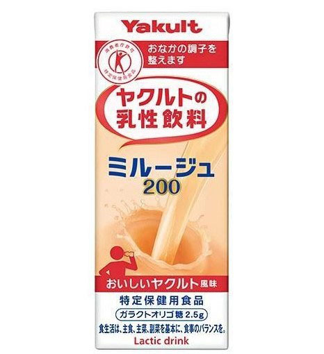 Japan Yakult Milky Mirouge Drink (12 x 200ml) 12 X 200Ml