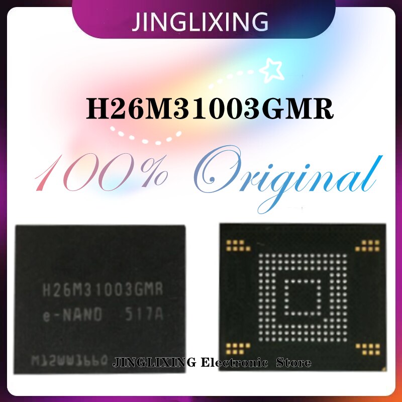 100% h26m31003gmr emmc bga h26m31003 asli baru