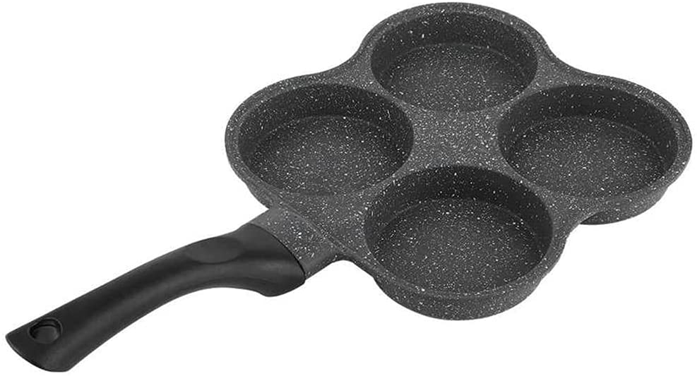 (SP) Nonstick Pan Hole/ Hole Omelet Pan, Fried Egg Sausage Frying Pan Mini Pancake Maifan Stone