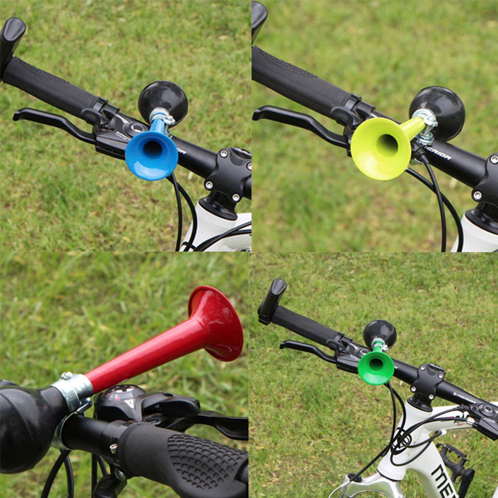 CHGBIH SHOP PVC ร้อน Bicicleta Bell ยาง Air Hooter นาฬิกาปลุกไฟจักรยานโลหะจักรยานแตรจักรยาน Horn