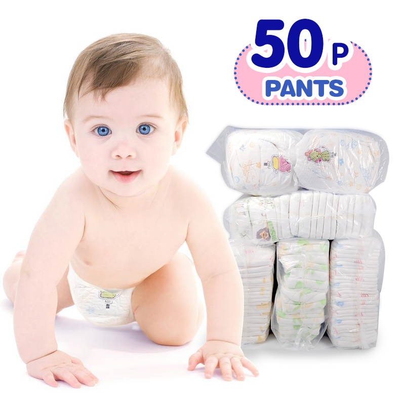 Baby Diaper 50 Pcs Pants Korean Diapers Pants Pull Up Diapers for Baby