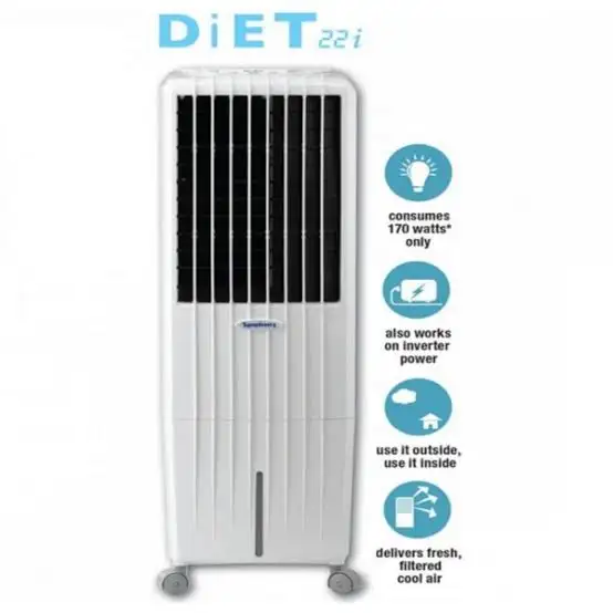 Symphony Diet 22i 22L Air Cooler (White 