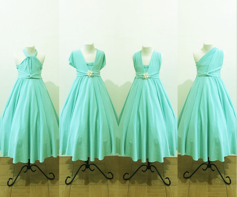 mint green infinity dress