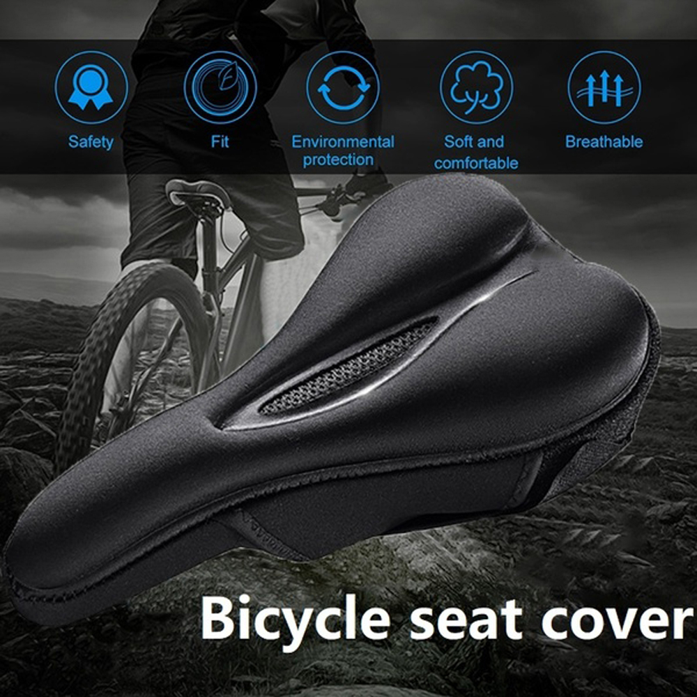 AVHP Breathable Soft ที่นั่งจักรยาน S Pad จักรยานเสือภูเขาที่นั่งจักรยานเบาะรองนั่งซิลิโคนอานจักรยาน
