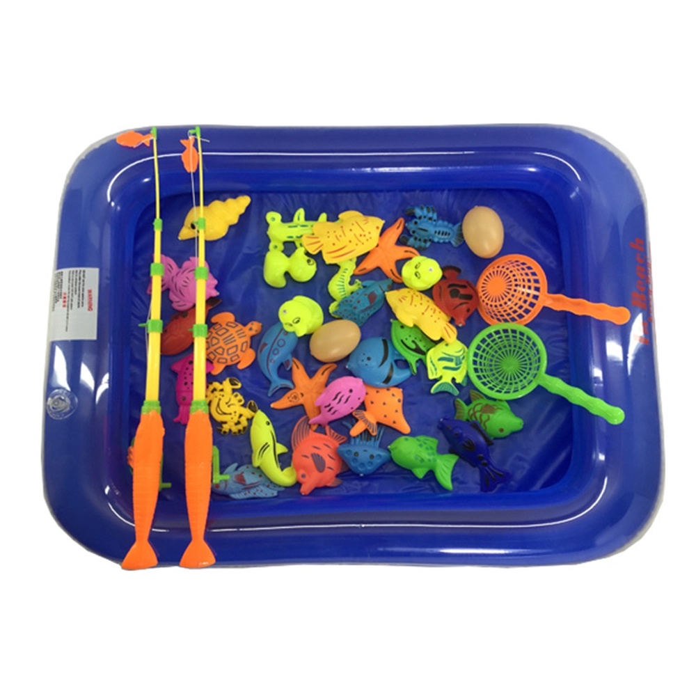 Inflatable Fish Fishing Child, Magnetic Fishing Toy Kids