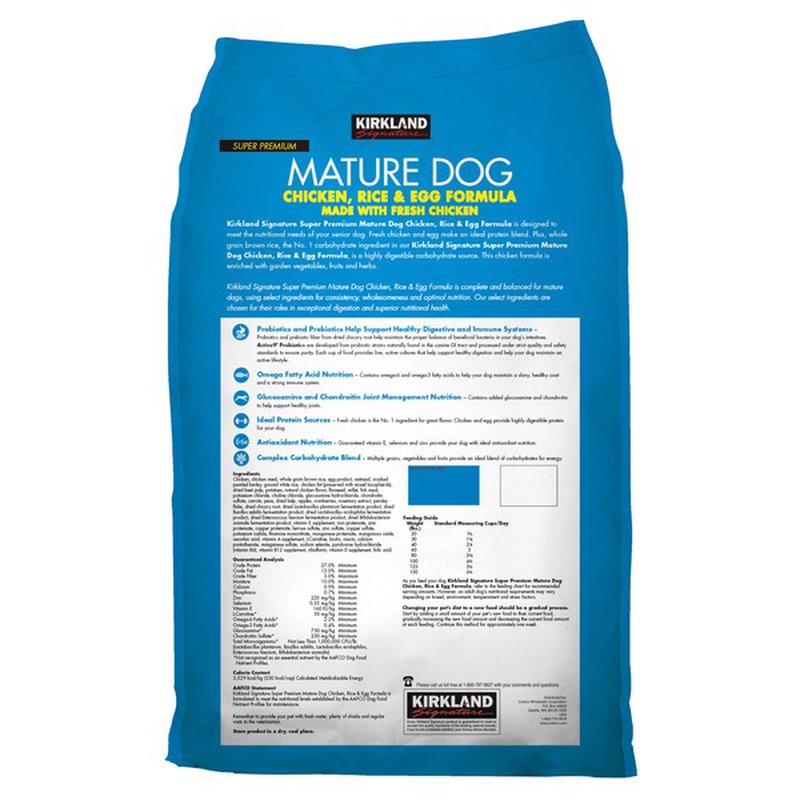 costco mature dog food review