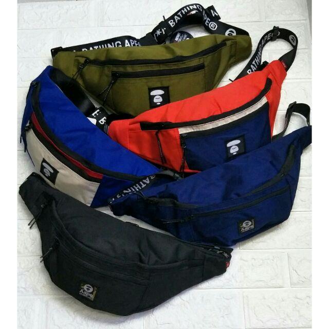 COD AAPE BY BATHING APE beltbag WAIST Bag. medium size Bape Medium Belt Bag Lazada Lazada PH