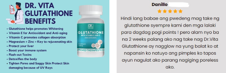 100% Authentic Dr. Vita Glutathione with Vitamin E and C (Twin Pack)