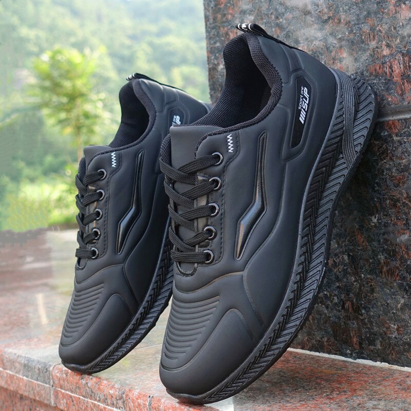 Full black shoes for on sale men