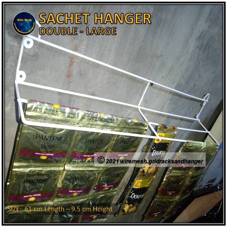 SACHET WIRE HANGER BIG !!! - STORE DISPLAY SINGLE AND DOUBLE