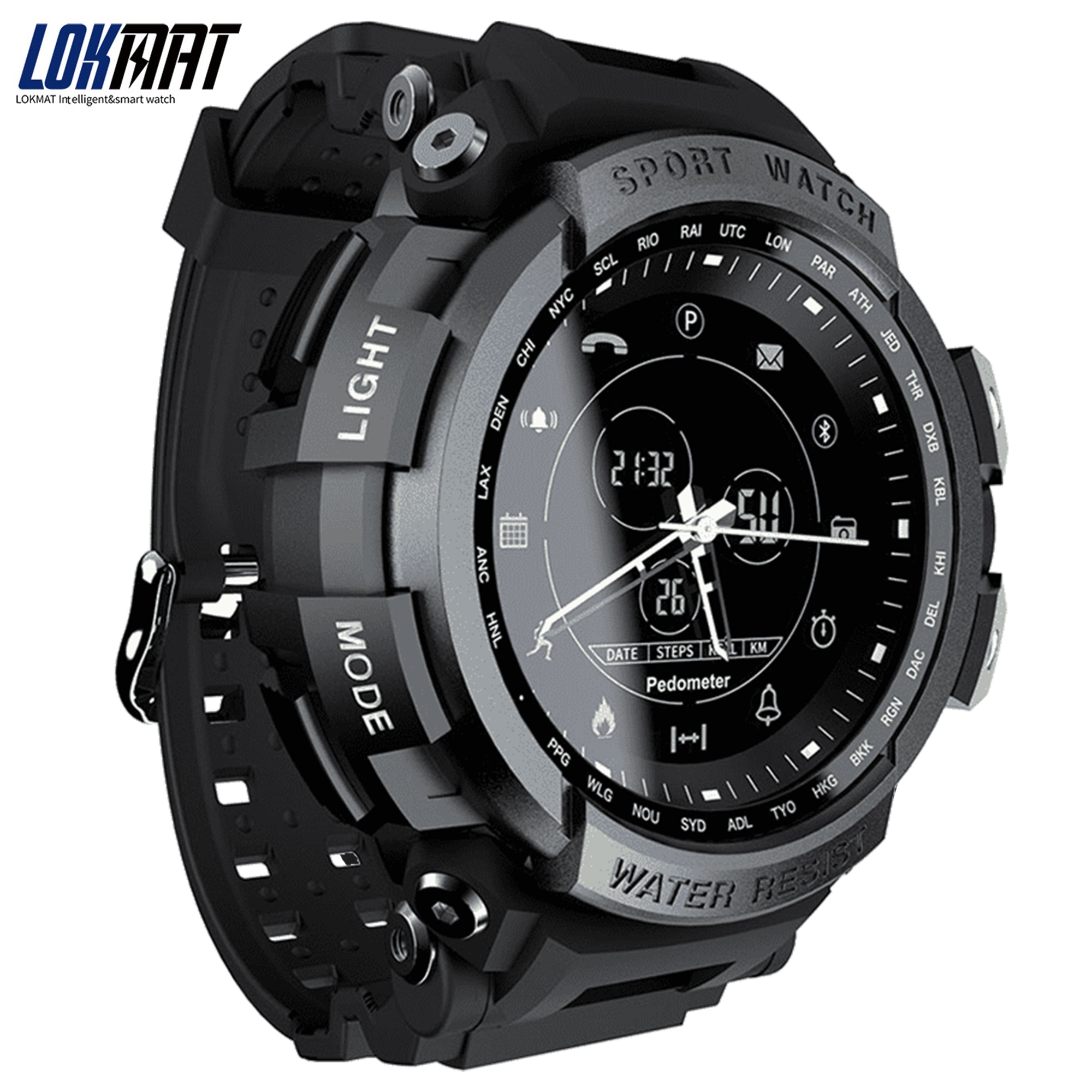 LOKMAT Sport Smart Watch Professional Waterproof Bluetooth Call Reminder