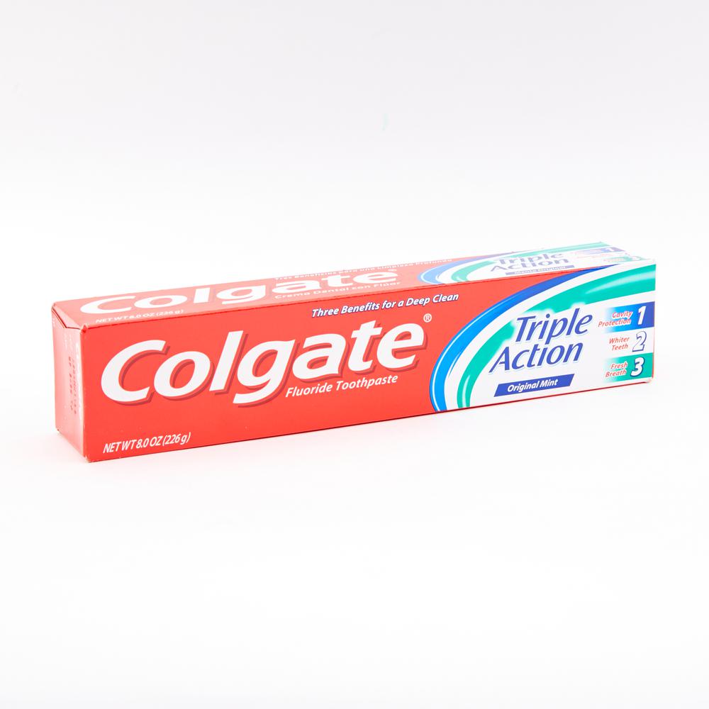 colgate triple action original mint toothpaste