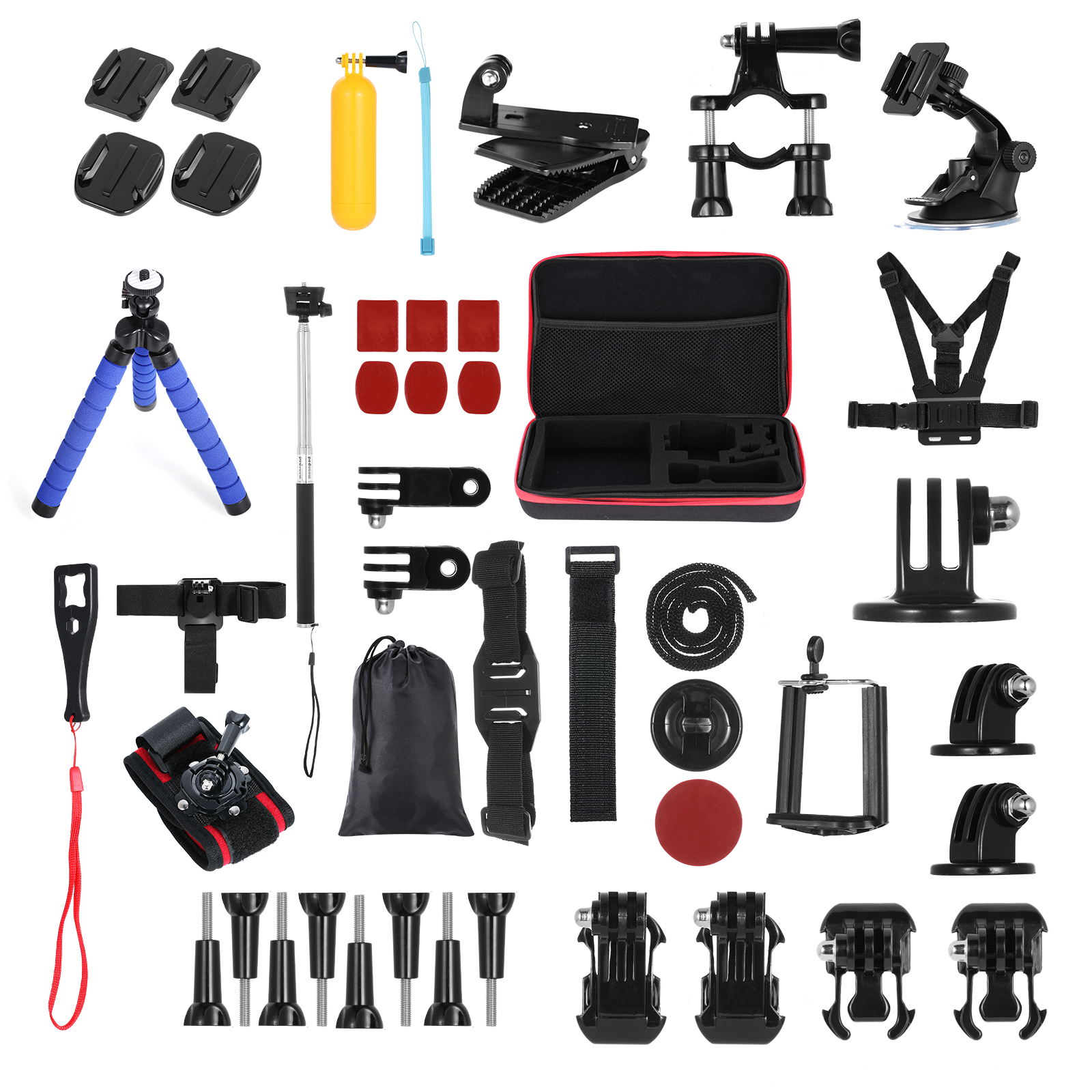 Andoer 48-in-1 Action Camera Accessories Kit Sports Camera Accessories Set