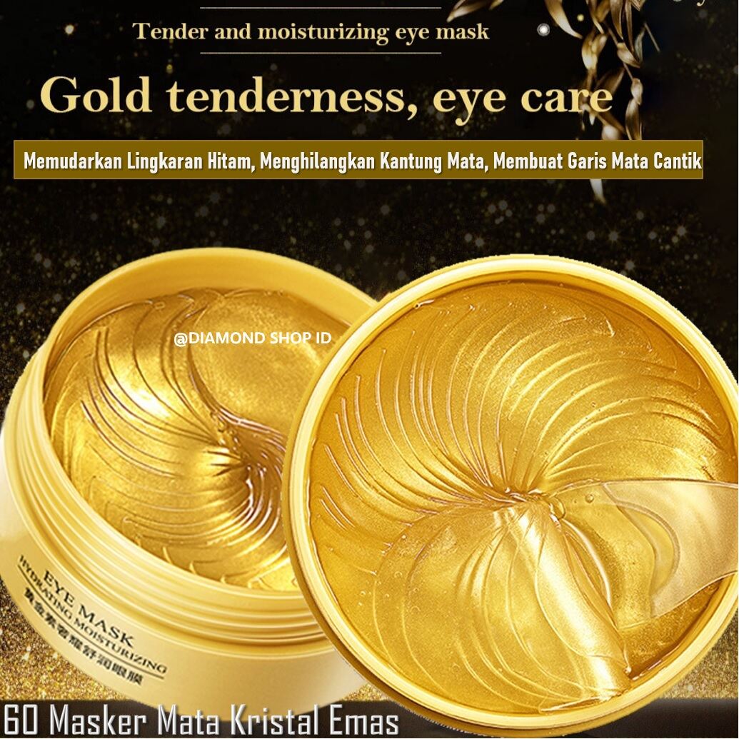 Gambar [NEW] Isi 60 Lembar Termurah !!! Masker Mata Collagen Emas 24k   Masker Mata Panda Kantung   Masker Mata Untuk Tidur   Masker Mata Gold Eye Mask Gold Collagen bisa Untuk Leher Pipi   Masker Wajah Glowing dan Putih Eye Serum Masker Organik Anti Kerut Aging