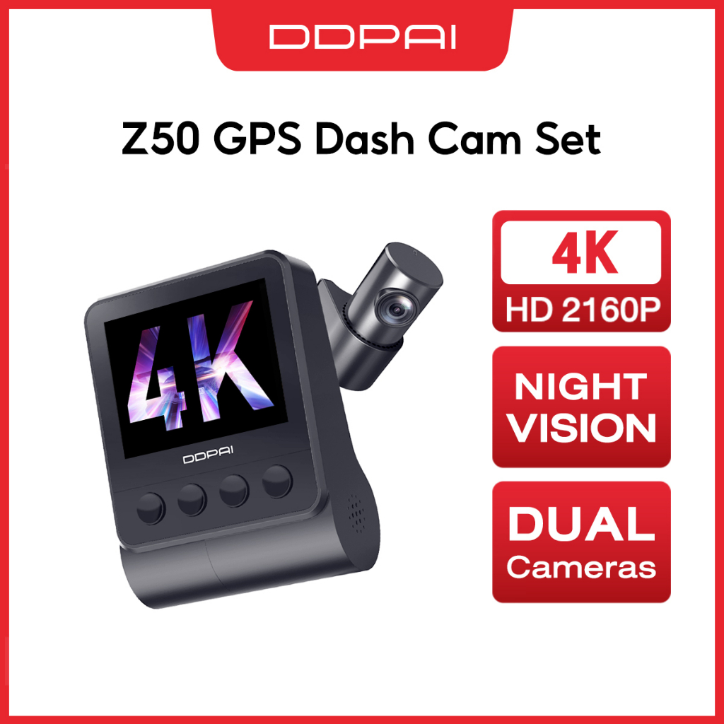 DDPai Z50 1CH 4K Wifi dashcam - Dashcamdeal