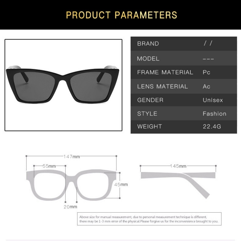 ☸ Heart Evangelista YSL Cat Eye Sunglasses for Women Men