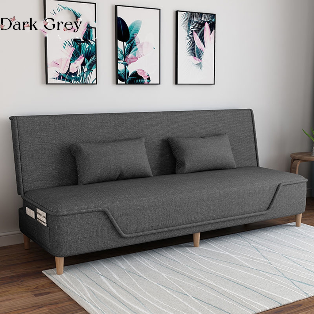 folding fabric sofa, sofa bed Nordic three people seat sofa 1.5M/1.8M