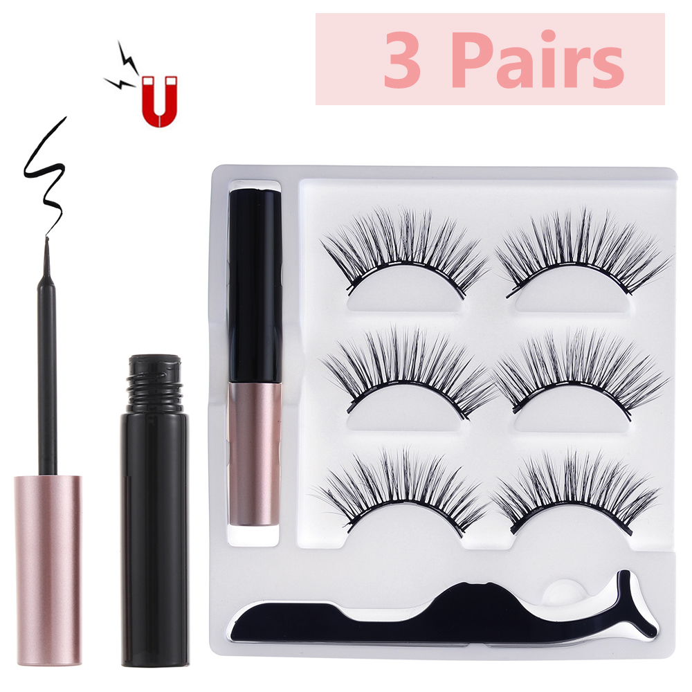 FXUP ขายดี Handmade ยาวนานกันน้ำแม่เหล็ก Lash แม่เหล็กอายไลเนอร์ขนตาแม่เหล็ก Lash ส่วนขยายแหนบ