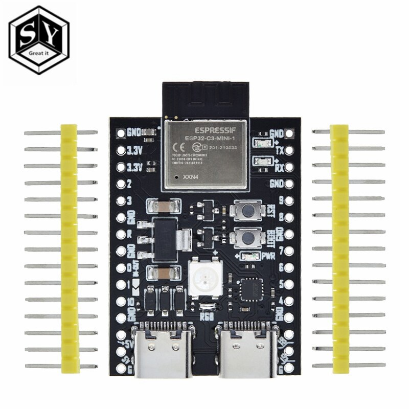 Esp32/ESP32-C3 Wifi + Bluetooth 5.0 Internet Những Điều Kép Loại C bảng mạch phát triển bảng mạch nhân ESP32-C3-Devkitm-1 Đối Với Arduino