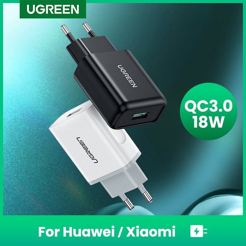 Ugreen 18W sạc USB QC3.0 sạc nhanh 3.0 QC sạc tường nhanh cho Samsung S10