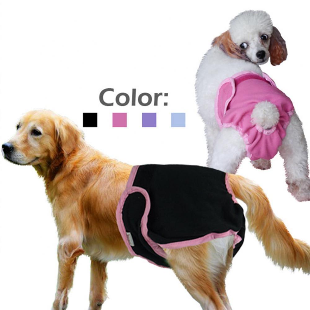 ZZOOI Washable Physiological Pants Menstruation Sanitary Diaper Female Dog Pets Dog Physiological Pants Soft Cotton Dog Shorts Dogs